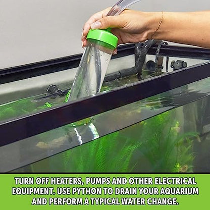 Python No Spill Clean and Fill Aquarium Maintenance System, Gravel Cleaner and Water Changer, 50 Foot with Flow Switch