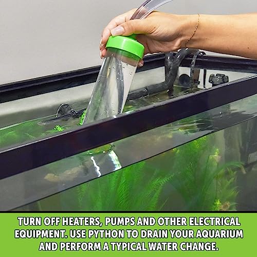 Python No Spill Clean and Fill Aquarium Maintenance System, Gravel Cleaner and Water Changer, 100 Foot
