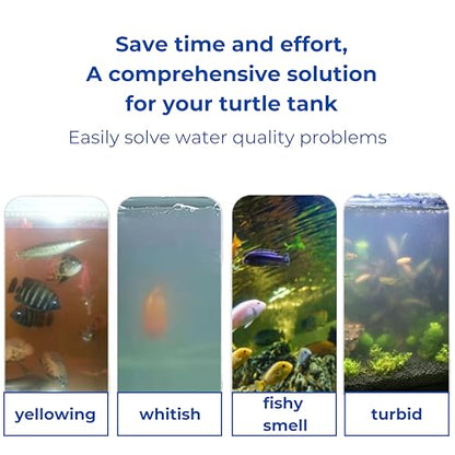 Aquatic Turtle Tank Accessories Feeding Ring and Nitrifying Balls, Turtle Feeding Ring with Suction Cup, Fish Food Holder and Aquatic Toys for Turtles Tortoise Goldfish Guppy Koi Puffer (Blue, Square) - size: Square