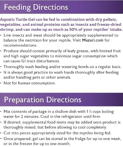 Mazuri | Aquatic Turtle Food | Easy-to-Serve Gel | Freshwater Formula- 8 Ounce (8 oz) Bag (Pack of 2) - size: 8 Ounce (Pack of 2)