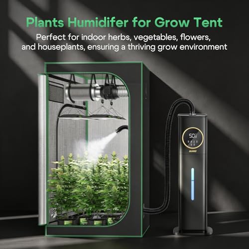 Reptile Fogger Humidifier 8L/2.1Gal, Humidifiers for Reptiles Tank | Humidifier for Plants Indoor, Reptile Fogger with Humidity Control, Humidity Probe, Expandable Hose, Terrarium, Grow Tent
