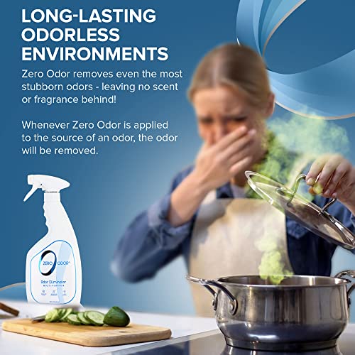Zero Odor - Multi-Purpose Strong Odor Eliminator for Home, Office, Car, Bathroom, Hotel, Room Deodorizer, and Odor Neutralizer, 22Oz (Pack of 2) - size: 22 Fl Oz (Pack of 2)