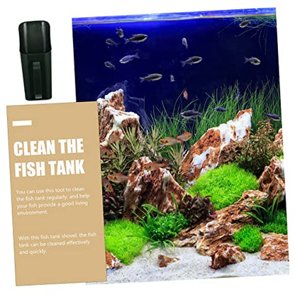 Fish Tank Sand Shovel Fish Tank Sand Scraper Water Pump Fish Tank Pump Glo Aquarium Shovel Pond Skimmer Net Tweezer Beach Air Pump for Fish Tank Fish Tank Sponge Lid Green Plastic