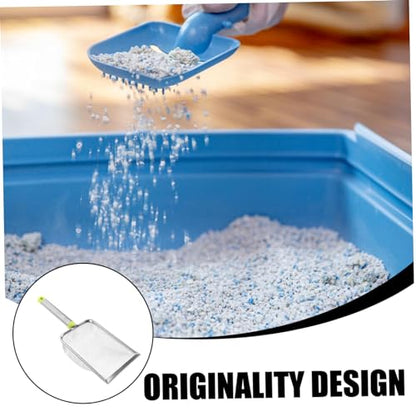 KESYOO Stainless Steel Cat Litter Scoop Litter Shovel for Easy Cleanup Lightweight Design Wide Mouth for Pet Waste for Cat Owners and Reptile Terrariums