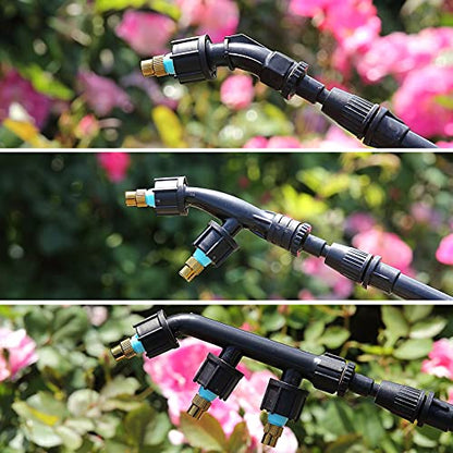 3-Piece Nozzle Set, Adjustable for High Pressure Atomization, Titanium Material, Single, Double, Three Nozzle Combination
