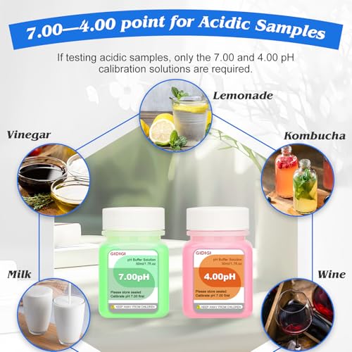 EC Calibration Buffer Solution 1413µS/cm and pH4/7/10,TDS Buffer Kit | for Calibrating pH Meter TDS Tester EC Salinity Multifunction Meter, for Hydroponics, Aquaponics, 4 bottles Standard Solution - color: Green