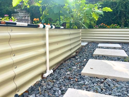 Garden Grid Manifold - 17" Tall, Double Style | Link All of Your Garden Grids So They Water Together | Ideal for Side-By-Side Garden Grid Connections - size: 17", style: Double