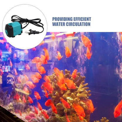 Toddmomy Silent Mini Submersible Aquarium Fountain Pump Waterfall Pump for Fish Tank Terrarium Hydroponics Quiet Side Suction Design for Indoor and Outdoor Use