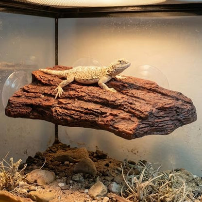 Turtle Basking Plat Form with 3 Suction Cups, Fish Tank Aquarium Tortoise Climbing Plat Form, Baby Tortoise Resting Terrace, Climbing Ramp Shale Reptiles Dock for Terrapins, Frogs
