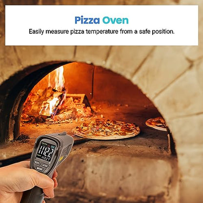 Etekcity Infrared Thermometer Laser Temperature Gun, Color Display | Easy-to-Read LCD, Large Color Digits, Pizza Oven, Griddle, Meat, HVAC, MAX Temperature, Adjustable Emissivity - color: Gray, style: Classic