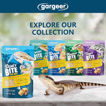 Gargeer 3oz Blue Tongue Skink Complete Gel Diet. Made in USA | Trigger their hunting instinct! A gourmet, filler-free gel that wins over picky skinks. 3oz powder makes 1lb of fresh food. - size: 3 Ounce (Pack of 1)