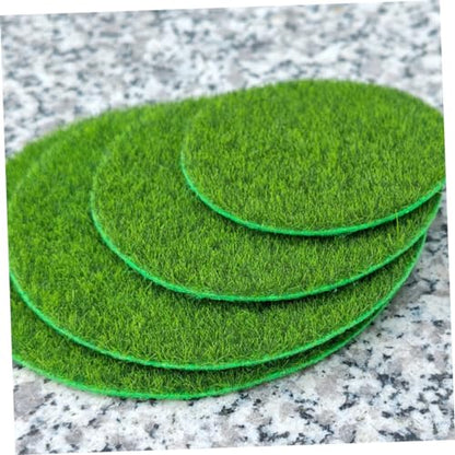 9pcs Micro Landscape Artificial Moss Rug Terrarium Moss Decor Green Faux for Planters Safe Artificial Mat Garden Accessory