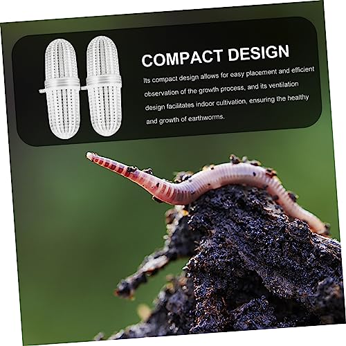 10pcs Professional Rainworms Box Ventilated Design Breeding Box for Home Use Worm Bait Containers