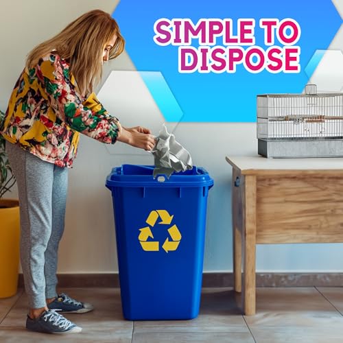 HA SHI Bird Cage Liners, 120 Disposable Newsprint Sheets, Unscented Paper for Pet Enclosures, Packing and Crafts (Standard (20" x 18")) | 120 unscented newsprint sheets, 20 x 18 in. Ink-free liners for bird cages and small pet enclosures. Trim to fit. - s
