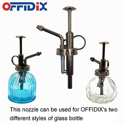 Sprayers Watering Nozzles Replacement for Bottles Plastic Slivery Nozzle Top Pump for Small Glass Watering Bottle (Antique)