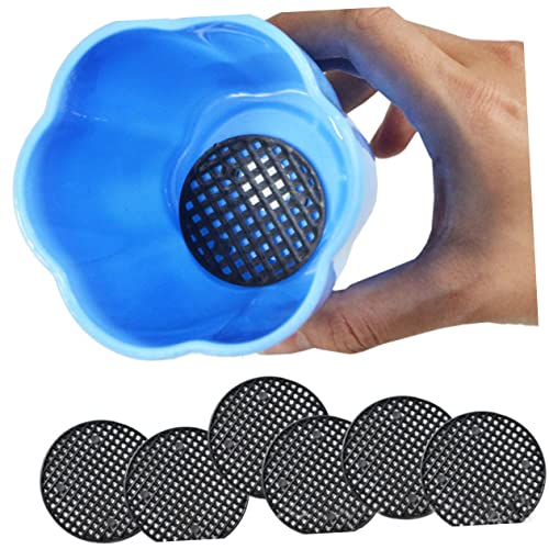 24pcs Flower Pot Drainage Grid Plastic Mesh Gasket Substrate Barrier Mat Plant Grid Netting