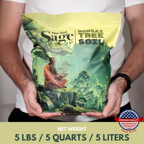 5 Qt Premium Bonsai Mix with Akadama | High Drainage Potting - USA Made - style: Bonsai Soil / 5 QT