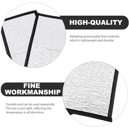2pcs Reptile Heating Pad Insulation Mats with Reflective Film Lightweight Winter Heat Panels for Tortoise Snake Lizard Frog Pets