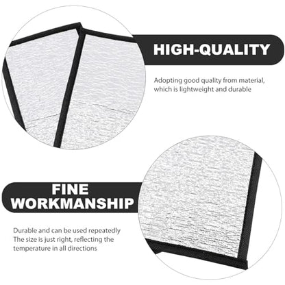 2pcs Reptile Heating Pad Insulation Mats with Reflective Film Lightweight Winter Heat Panels for Tortoise Snake Lizard Frog Pets