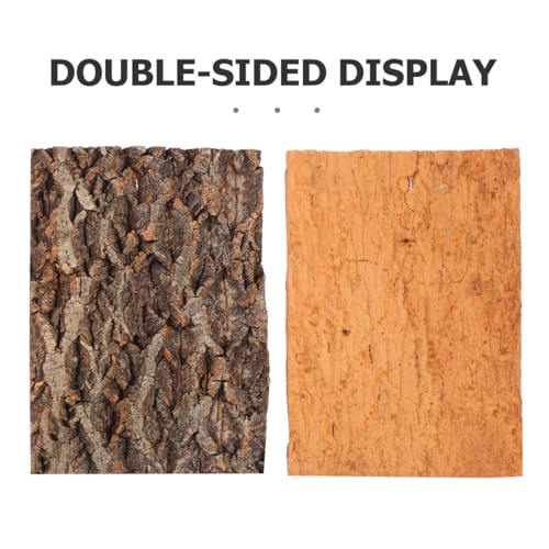 Zerodeko Reptile Tree Bark Terrarium Decor 2 Pack Reptile Platform for Climbing and Resting 11.81 X 7.87 X 0.78 in Bark Platform for Lizards Tortoises Spiders Hamsters