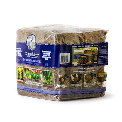 SuperMoss 23820 Mountain Moss Green Sphagnum, Mini Bale, Natural Dried