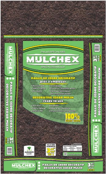 Cedar Mulch, 3.0 Cu. Ft. Perfect for Landscaping, Gardens, Potted Plants, and More! (Brown) - color: Brown