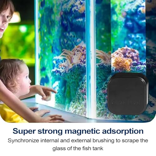 Fish Tank Magnetic Glass Aquarium Cleaner Small Glass Brush Scrubber Pads | Fish Tank Magnetic Glass Cleaner Small Aquarium Glass Scrubber Brush Pads Strong Magnetic Algae Cleaner Aquarium Fish Tank - color: D