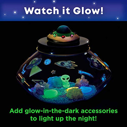 Creativity for Kids Crystal Space Terrarium Kit - Crystal Growing Kit for Kids - DIY STEM Science Kit for Boys and Girls (Ages 6+) - style: Space Terrarium
