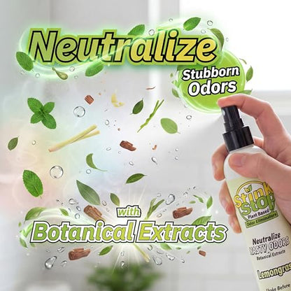 Plant-Based Odor Eliminator Spray: Multi-Use Natural Odor Neutralizer for Bathrooms, Trash Cans, Diaper Pails, Cars, Shoes, Pet Odors, Post Poop and Musty Rooms (8 fl oz, Sweet Orange) - size: 8 Fl Oz (Pack of 1)