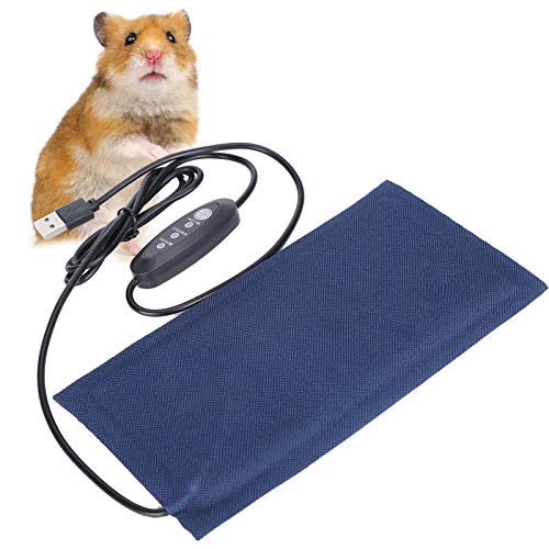 KUIDAMOS Reptile Heating Pad USB pet Heat pad Mini Reptile Heating Pad Reptile Heat Pad 3 Level Adjustable Temperature USB Heating Pad for Pets Seedling Small Heat Mats