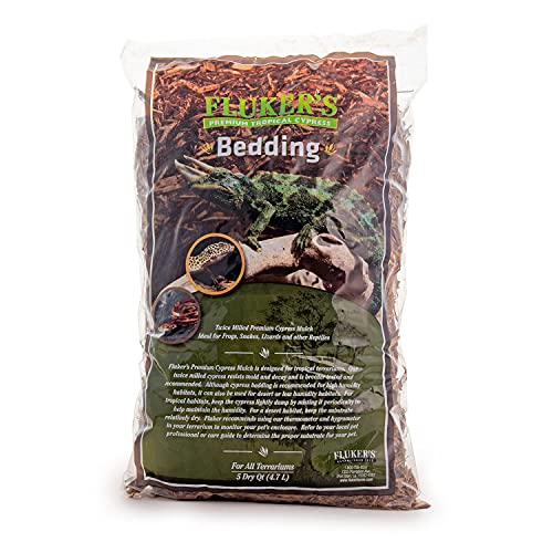 Fluker's Premium Tropical Cypress Bedding for Reptiles, 10 Pound (Pack of 1) - size: 5-Quart