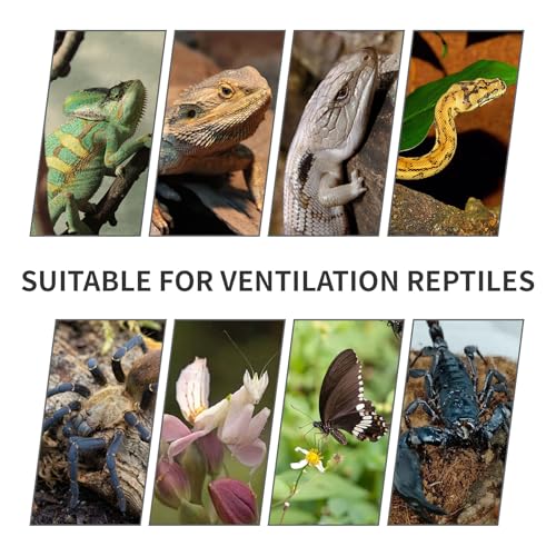 33 Gallon Reptile Enclosure 26"x17"x17" Mesh Chameleon Cage,Superior Ventilation Vertical Screen Tank for Chameleon,Crested Geckos,Leopard Geckos,Bearded Dragon,Lizards,Spider,Butterfly