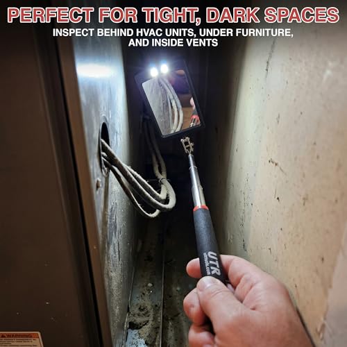 UTR Telescopic mirror and flashlight tool 2 in 1