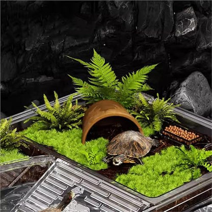 Reptile Tank Turtle breeding Tank Sun Drying Platform Climbing Household Desktop Easy Assembly(Medium) - size: Medium