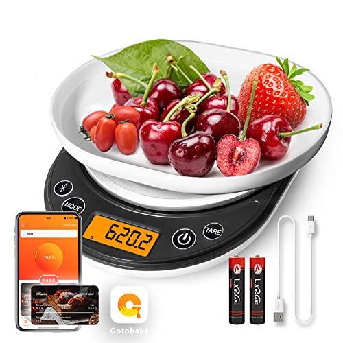 Smart Digital Food Scale Grams and Ounces Kitchen Scale 0.1g/3kg | Scale with Nutritional Calculator,Food Weight Scale for Weight Loss,Keto, Macro,Calorie,Meal Prep,6 units,LCD display