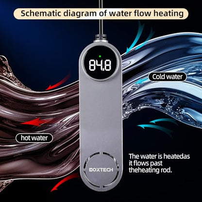 Aquarium Heater, Fish Tank Heater for 25 to 40 Gallon Tanks, 200w Submersible Water Heater with Digital Thermometer, Overheat Protection | Overheat protection for safety. Ideal for fish tanks, reliable and easy to use,for 25-40 Gal Tanks with Thermometer
