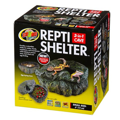 Zoo Med Reptile Shelter 3 in 1 Cave, Small - style: 5Inchx4Inchx3Inch