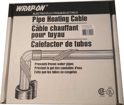Pipe Heating Cable - 100-Feet, 120 Volt, Built-in Thermostat, Low Wattage - 31100 - size: 100 Feet