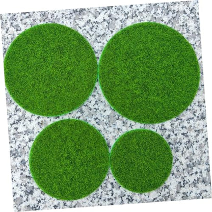 9pcs Micro Landscape Artificial Moss Rug Terrarium Moss Decor Green Faux for Planters Safe Artificial Mat Garden Accessory