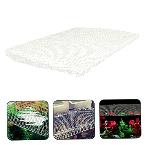 Kisangel Fish Tank Mesh Net for Tortoise and Fish Escape Prevention Cover Easy to Install Terrarium Netting for Aquatic Reptiles and Aquariums - size: 75X40X0.1CM