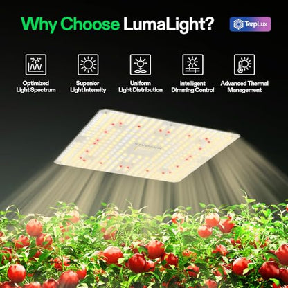 VIVOSUN LumaLight 150W LED Grow Light, Full Spectrum Plant Light | Smart Dimmable & High PPFD for Indoor Plants Seedling Vegetables Bloom, Fits 2.7×2.7/3×3 Grow Tents - size: 3x3