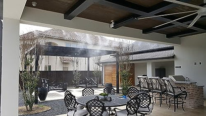 System - High pressure Misting System - Stainless Steel Tubing - 1500 PSI Misting Pump - DIY Misting System - Residential, Commercial & Industrial - (18 Ft Mist Line - 10 Nozzles) - size: 18 Ft Mist Line - 10 Nozzles