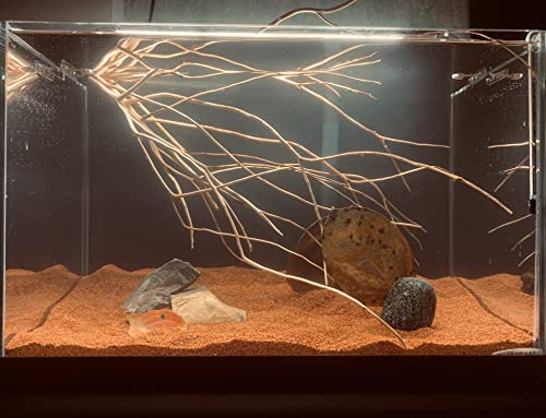 AWXZOM 11lb Natural South American Rainforest Sand, Aquarium red Sand, Lava Rock Soil, Red Lava Rock Sand, Succulent Sand Fish Tank Sand Aquarium Substrate Sand