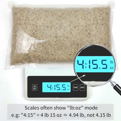 FANTIAN Aquarium Sand, 5 lbs Fish Tank Sand, Beige | Aquarium Substrate Gravel, Safe for Fish Tank, Shrimp, Terrariums, Aquatic, Plant, Fire Pits, Candle, Vase, Crafts - color: Beige, size: 5 LB
