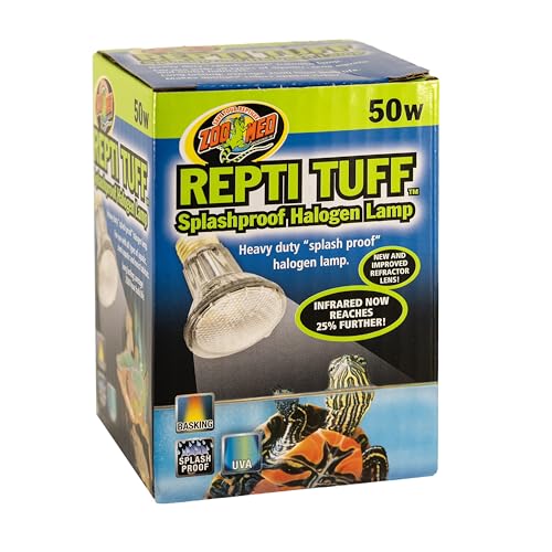 Zoo Med Turtle Tuff Splashproof Halogen Lamp 50 Watts