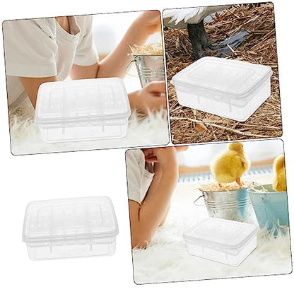 Sosoport Pet Supply Plastic Reptile Incubation Box Lattice Design Easy to Clean and Manage
