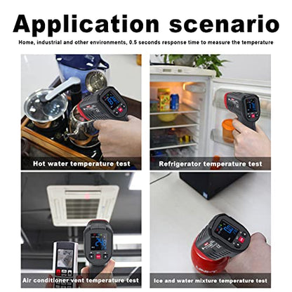 UNI-T Infrared ir high Temperature Thermal Gun for Cooking Automotive, -58°F~932°F Non Contact Thermometer Pyrometer for Pizza Oven Griddle Food Meat Surface Laser Temp Gun Gauge UT306C