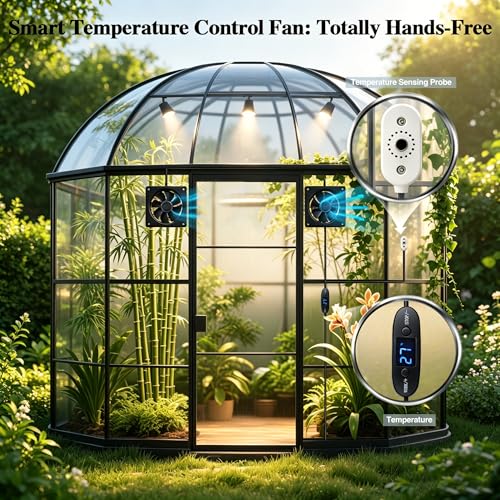 5V USB Digital Temperature Controller | 0-60°C Thermostat Magnetic Probe | 2A 10W Adjustable Thermostat Socket with Magnetic Probe, for USB Fan, Reptile, Aquarium, Greenhouse & AV Cabinet Ventilation