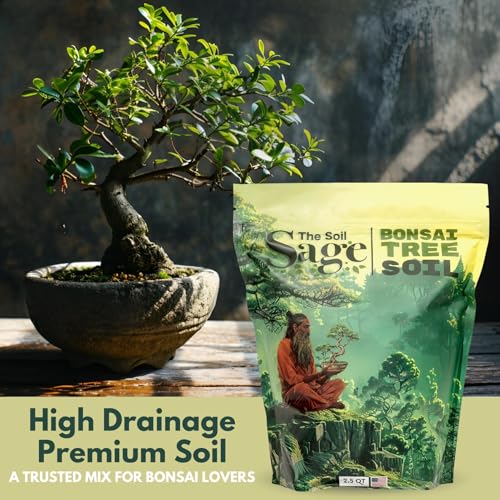 2.5 Qt Premium Bonsai Mix with Akadama | High Drainage Potting - USA Made - style: Bonsai Soil 2.5 QT