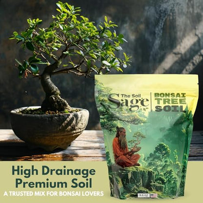2.5 Qt Premium Bonsai Mix with Akadama | High Drainage Potting - USA Made - style: Bonsai Soil 2.5 QT